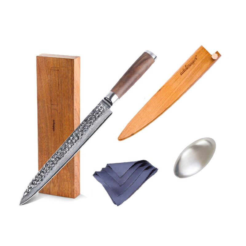 adelmayer® Damastmesser - Filetiermesser 24,5 cm (handgeschliffen)