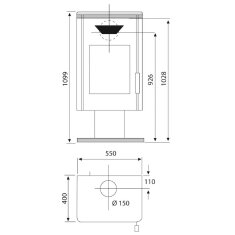 Kaminofen Wamsler Trion KF101 - 8 kW