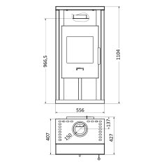 Kaminofen Wamsler Yuna KF108 - 6 kW