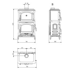 Kaminofen Gussofen La Nordica Isotta Forno Evo - 9,7 kW - AUSSTELLUNGSGERÄT