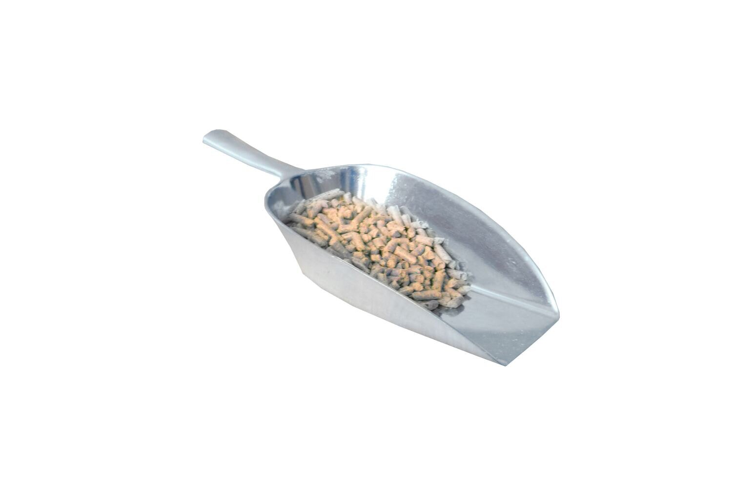 Pelletschaufel, Aluminium poliert