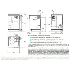 Holzherd Rizzoli - ZVI 60 mit Backofen - 8 kW