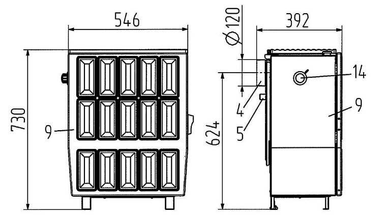 Kaminofen Wamsler KS 109-6/A - 6 kW