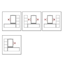 Rizzoli - Serie X Living - Regal Holzaufbewahrung