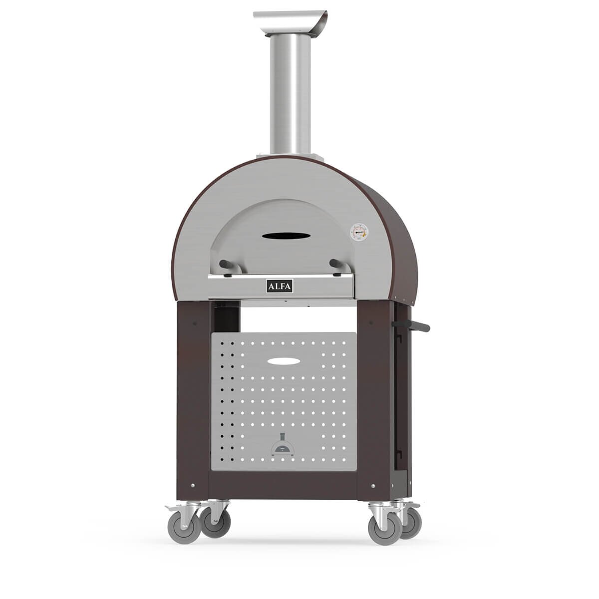 Pizza Holzofen Alfa Forni Classico - 5 Minuti Top - Kupfer