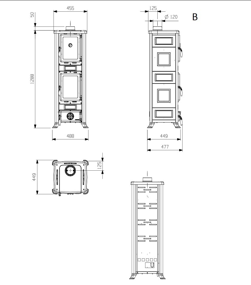 Kaminofen La Nordica Fulvia Forno Pietra naturale (Speckstein) - 6 kW *Ausstellungsmodell*