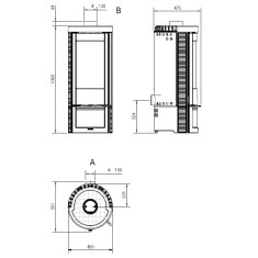 Kaminofen La Nordica Marlena - 7,5 kW - AUSSTELLUNGSSTÜCK
