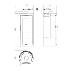 Kaminofen La Nordica Candy - 6,2 kW - AUSSTELLUNGSSTÜCK