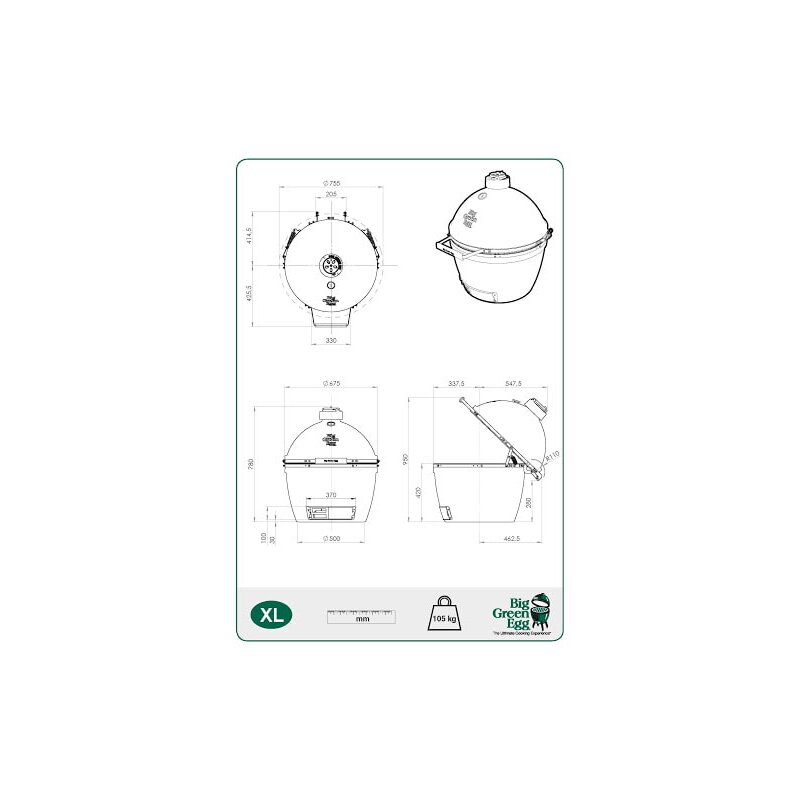 Keramikgrill Big Green Egg - XLarge
