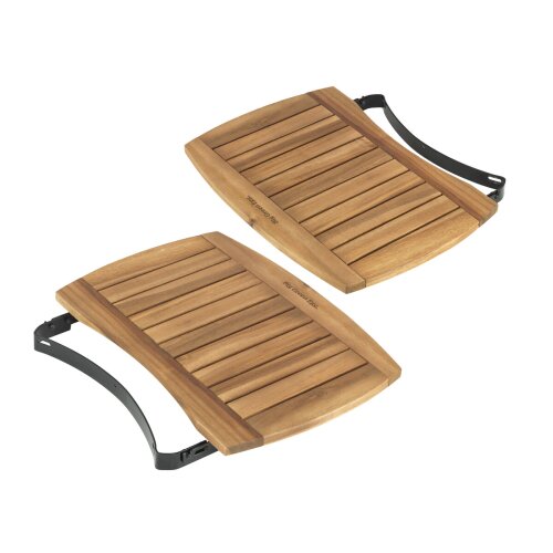 Big Green Egg - 2 Seitentische Egg Mates aus Akazienholz...