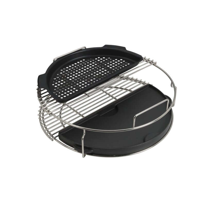 Big Green Egg - gelochter, halbrunder Rost für Large