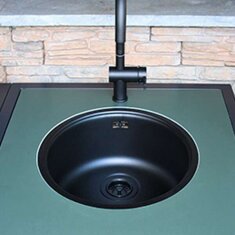 Big Green Egg - Arbeitsplatte mit Ausschnitt für...