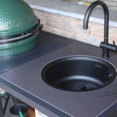 Big Green Egg - Arbeitsplatte mit Ausschnitt für...