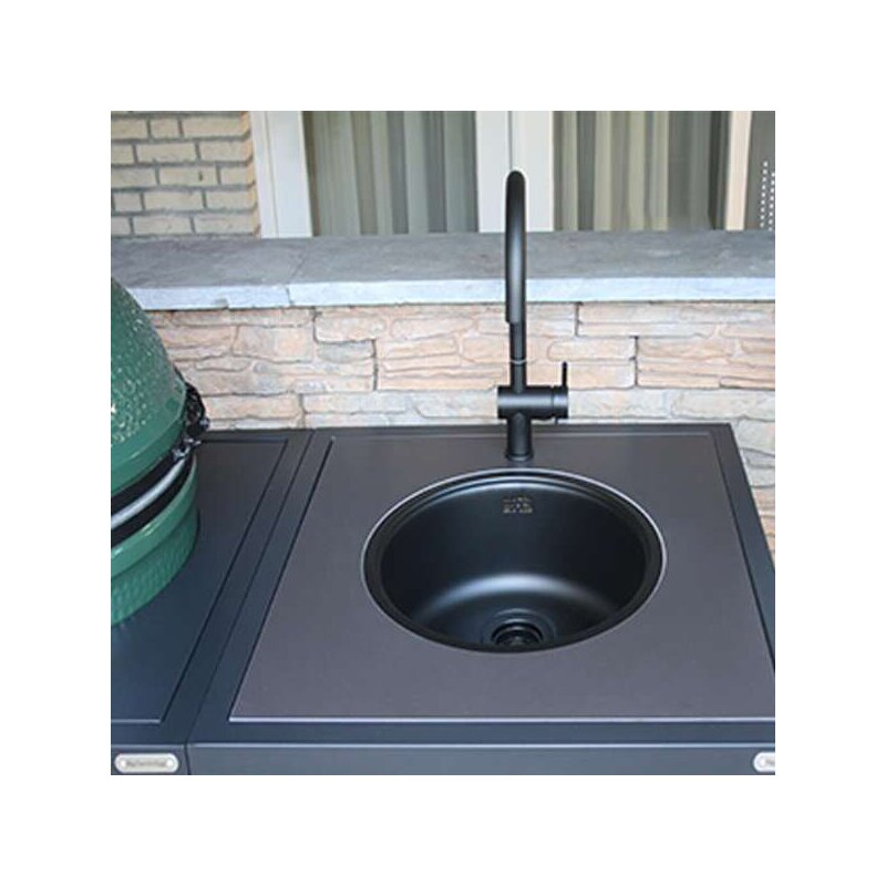 Big Green Egg - Wasserhahn, anthrazit schwarz