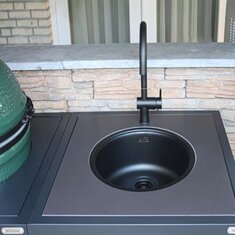 Big Green Egg - Wasserhahn, anthrazit schwarz