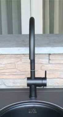 Big Green Egg - Wasserhahn, anthrazit schwarz