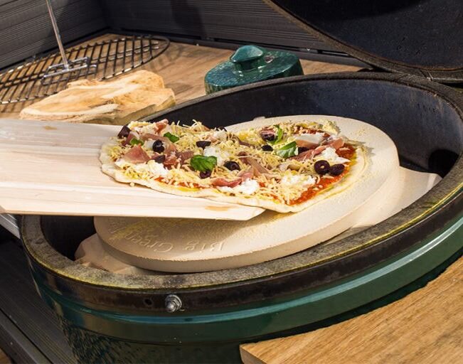 Big Green Egg - Flacher Back- und Pizzastein für S, M, MX