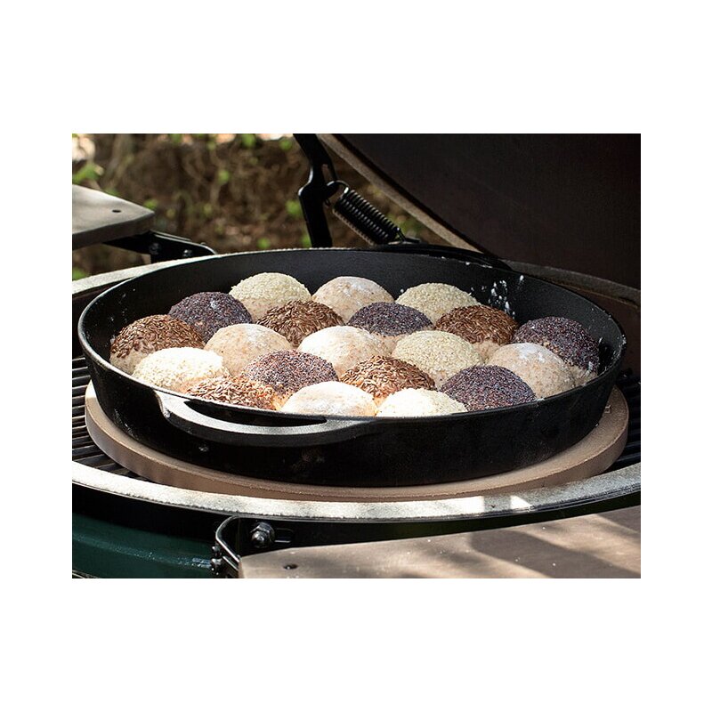 Big Green Egg - Flacher Back- und Pizzastein für L