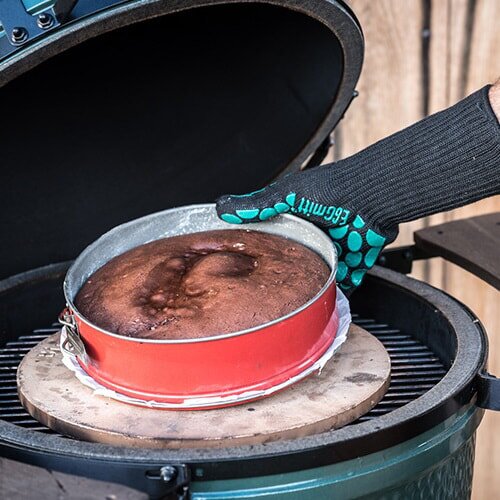 Big Green Egg - Flacher Back- und Pizzastein für L