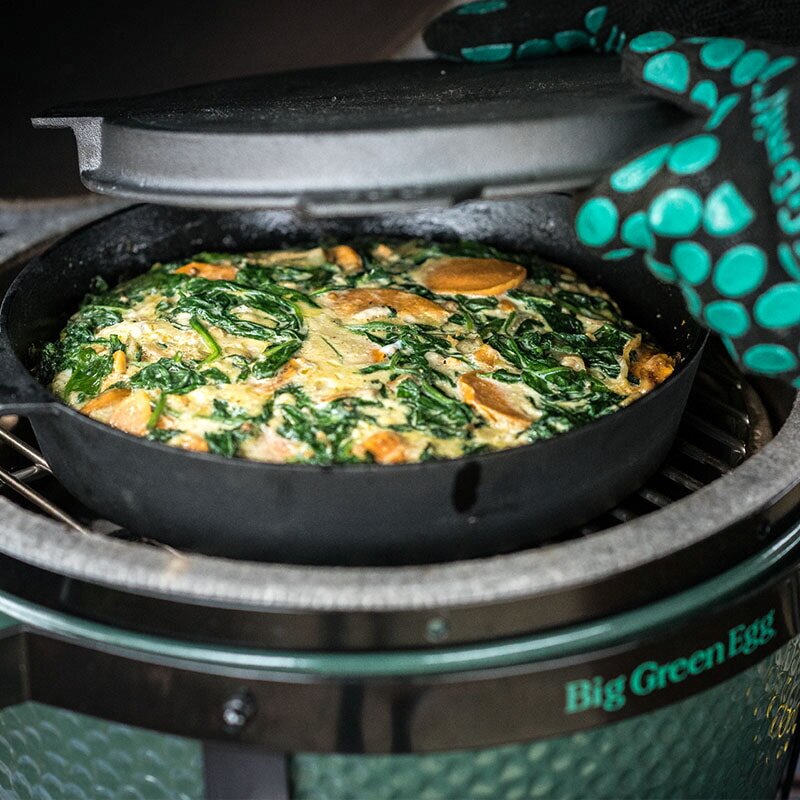 Big Green Egg - Gusseisen Grillplatte klein für MX, S