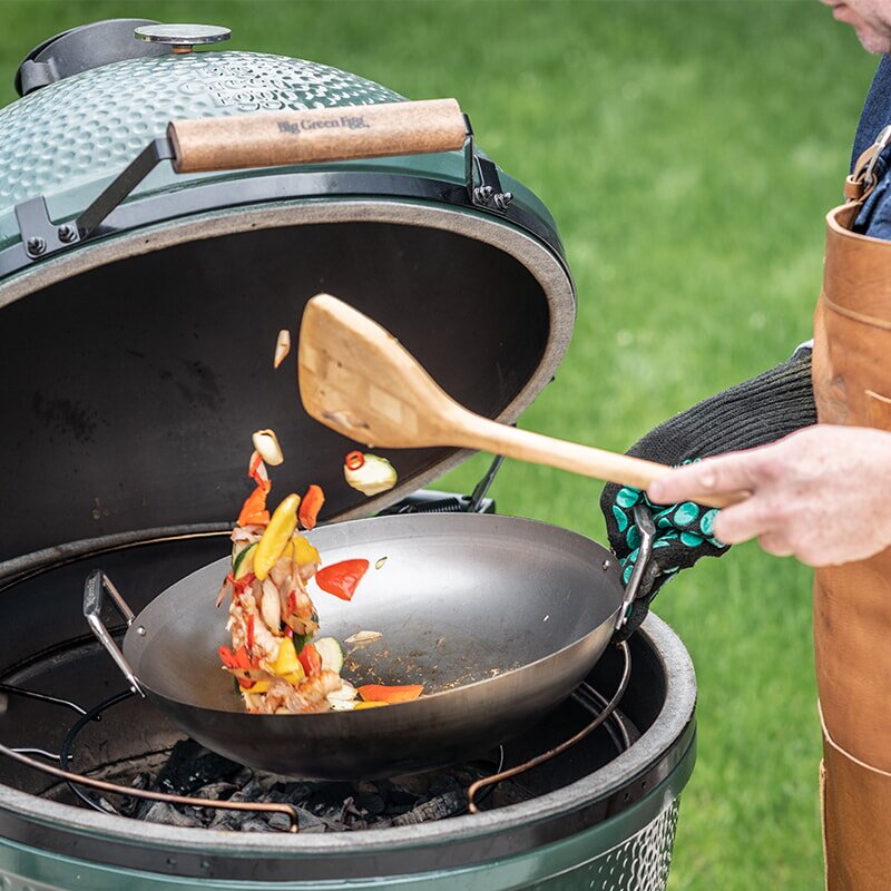 Big Green Egg - Grill- Wok mit Bambusspatel für L, XL