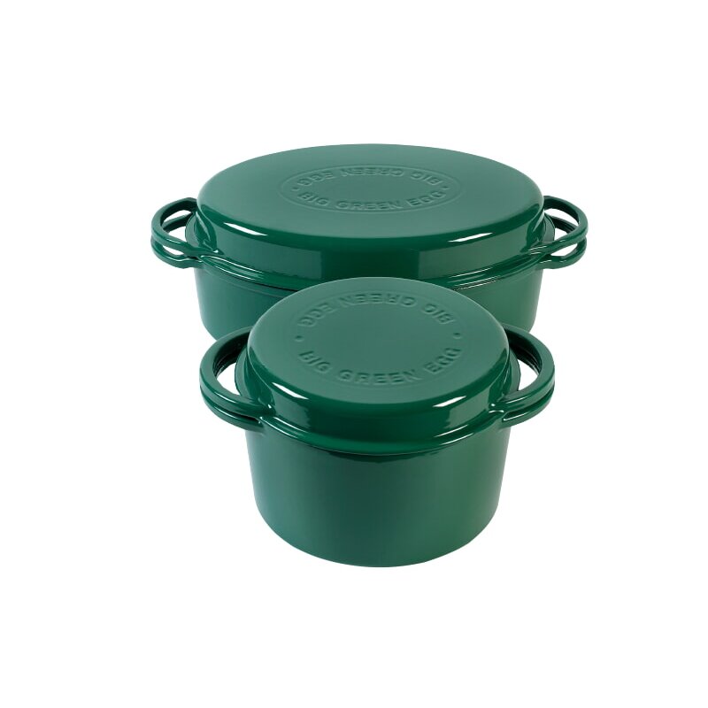 Big Green Egg - Schmortopf - Dutch Oven Grün - oval für L, XL, 2XL