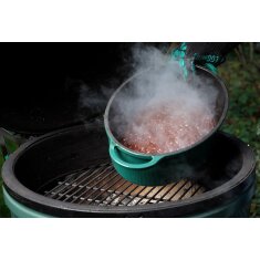 Big Green Egg - Schmortopf - Dutch Oven Gr&uuml;n - oval f&uuml;r L, XL, 2XL
