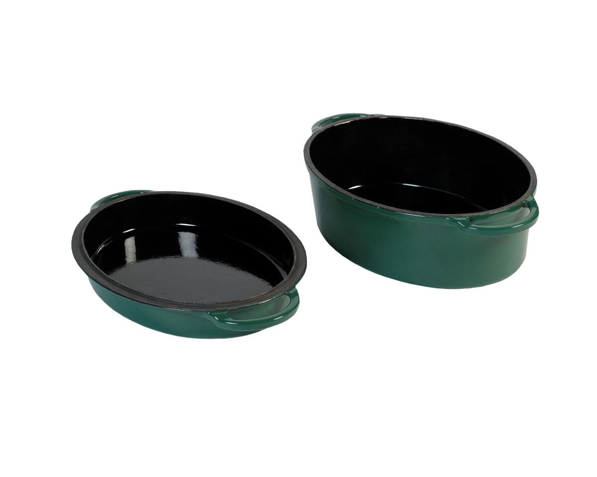 Big Green Egg - Schmortopf - Dutch Oven Grün - oval für L, XL, 2XL