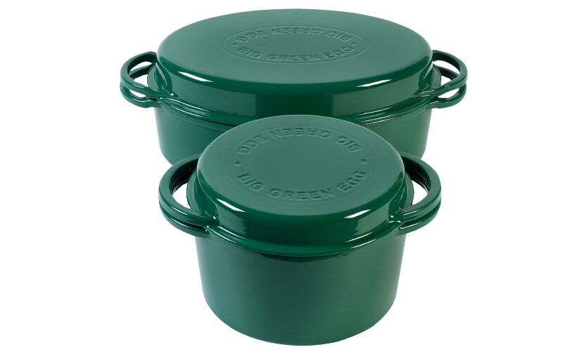 Big Green Egg - Schmortopf - Dutch Oven Grün - oval für L, XL, 2XL