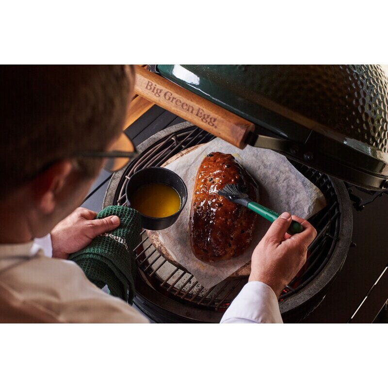 Big Green Egg - Gusseisen Saucentopf mit Pinsel für MX, S, M, L, XL, 2XL