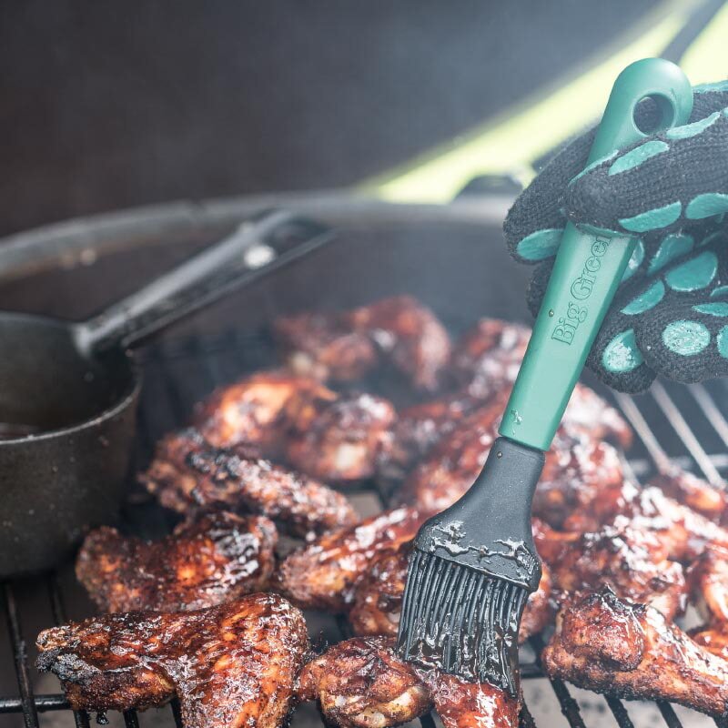 Big Green Egg - Gusseisen Saucentopf mit Pinsel für MX, S, M, L, XL, 2XL