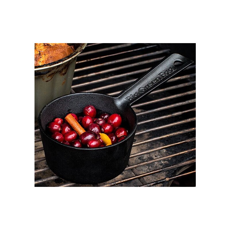 Big Green Egg - Gusseisen Saucentopf mit Pinsel für MX, S, M, L, XL, 2XL