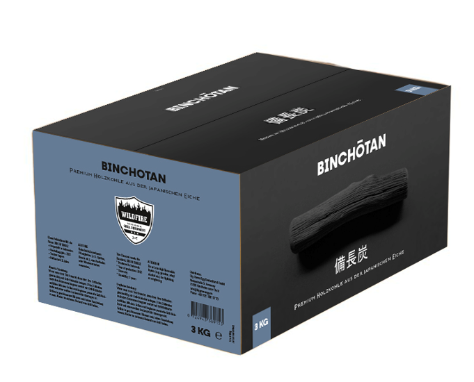 Holzkohle Wildfire Binchotan 3 kg