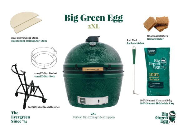 Keramikgrill Big Green Egg - 2XL - Starter- Paket