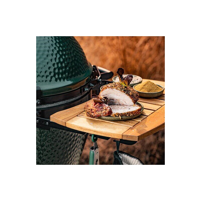 Big Green Egg - 2 Seitentische Egg Mates aus Akazienholz für Medium