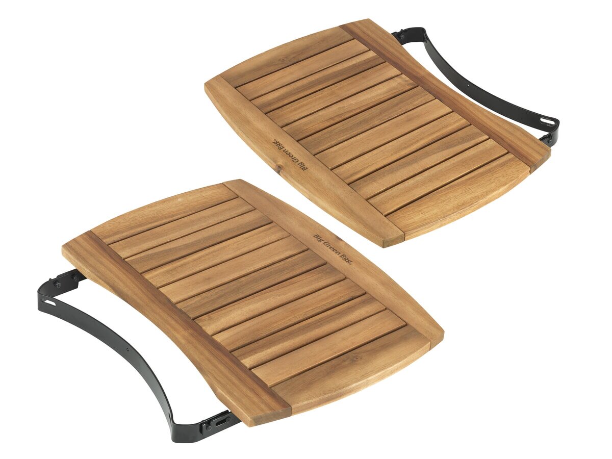 Big Green Egg - 2 Seitentische Egg Mates aus Akazienholz für Medium