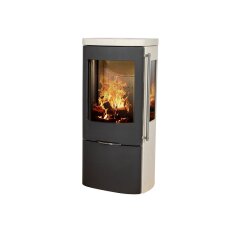 Kaminofen Jydepejsen Senza - Moca Cream Sandstein - 5,3 kW