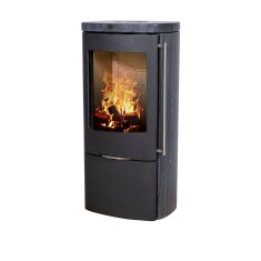 Eckiger Kaminofen Jydepejsen Senza Speckstein,...