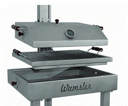 Wamsler Holzkohlegrill Lifter Deluxe mit Grillhaube, Edelstahl
