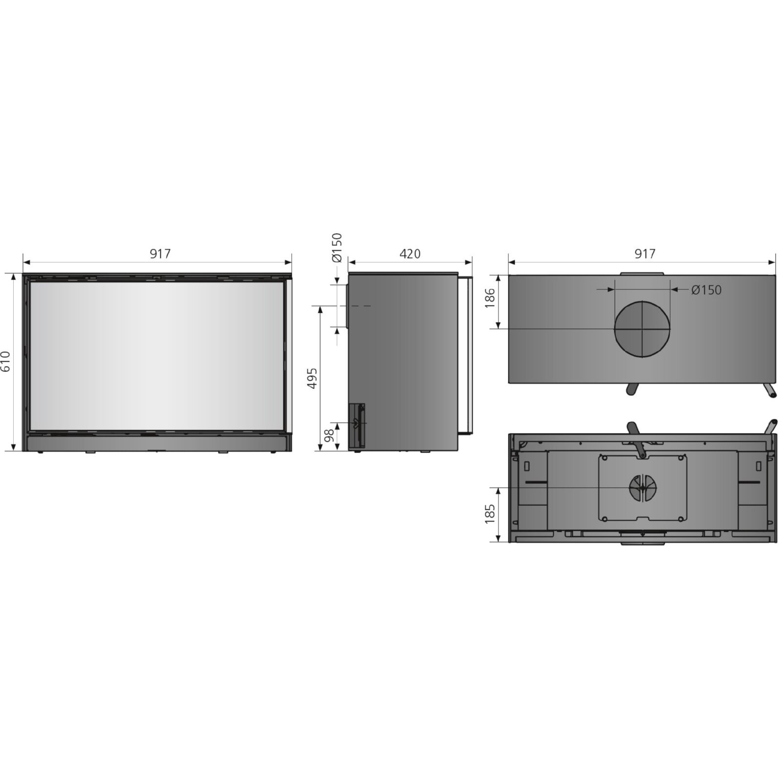 Kaminofen Oranier Ziva XL - 8 kW