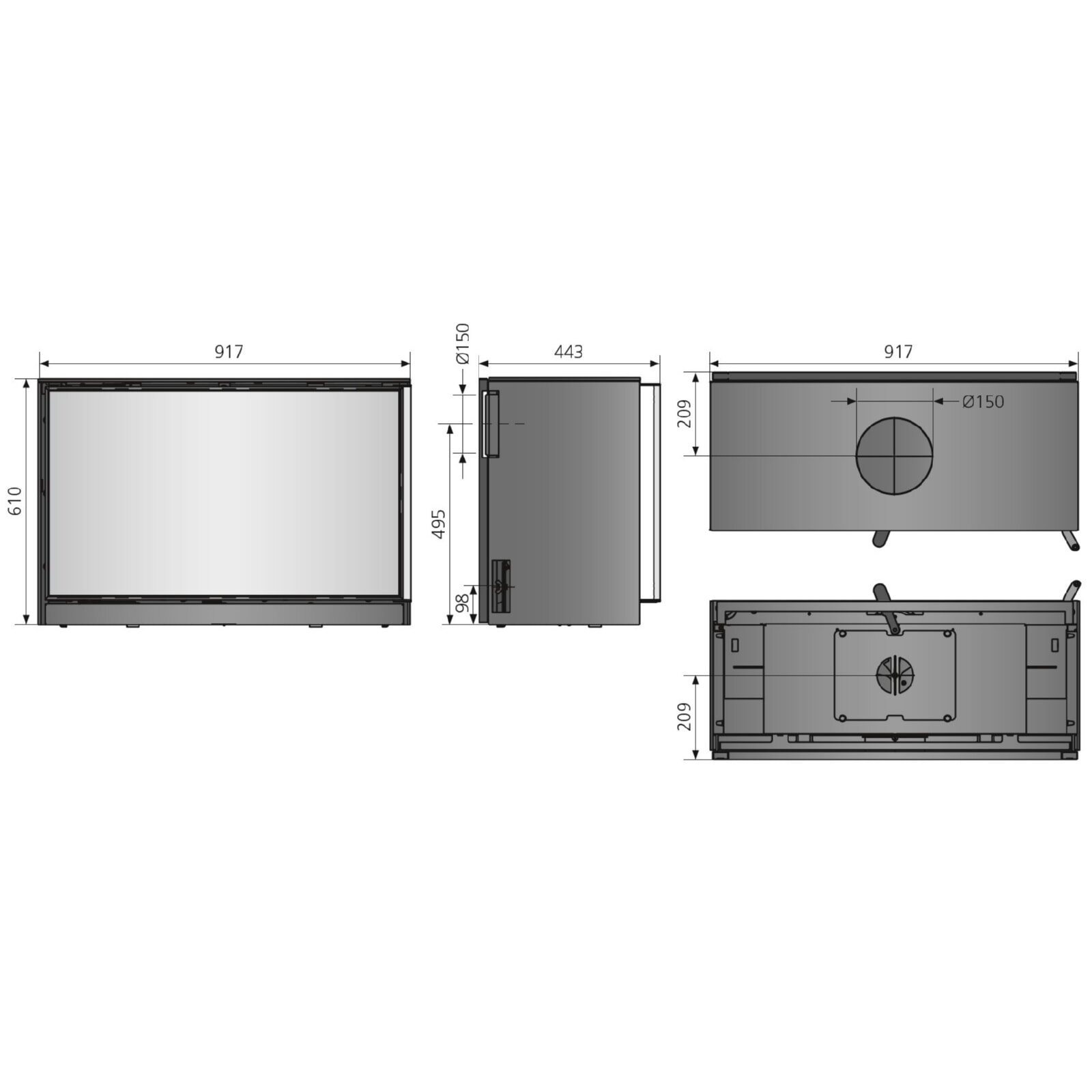 Kaminofen Oranier Ziva XL - 8 kW