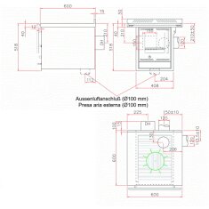Bausatzherd Greithwald GBJ 60 (Korpus 50) - 6 kW
