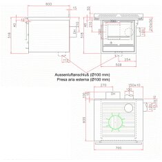 Bausatzherd Greithwald GBJ 70 (Korpus 60) - 7 kW