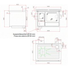 Bausatzherd Greithwald GBÖ 90 - 7 kW