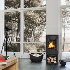 Kaminofen Morsoe 7343 mit Holzfach - 4,3 kW