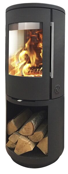 Kaminofen Morsoe 7393 mit hohem Holzfach - 4,3 kW