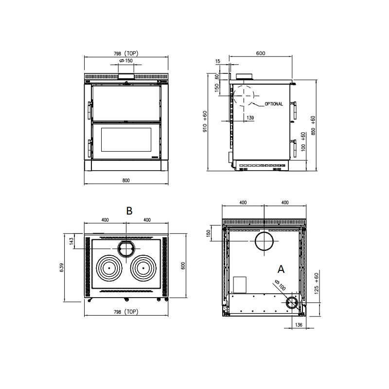 Küchenherd La Nordica Verona XXL - 7 kW