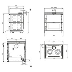 K&uuml;chenherd La Nordica Verona XXL Maiolica - 7 kW