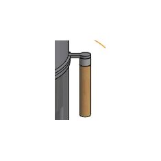 Scan 84 Classic Holzgriff Eiche - Golden