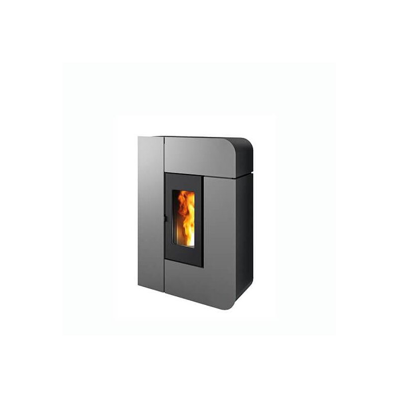 Eckiger Pelletofen MCZ Amy Air - 6 kW, schwarz